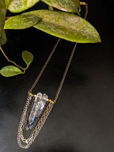 Quartz Collection Layered Chain Necklace