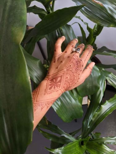Hands In Leaves