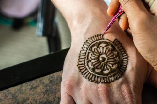 Mandala Henna in the Making